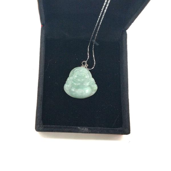 Regional Feature Jadeite Jade Pendant Buddha Statue Necklace with Traditional Chinese Style