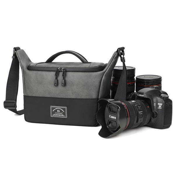 CROSS-BORDER NEW PU SINGLE SHOULDER CROSSBODY CAMERA BAG SLR CAMERA BAG PHOTOGRAPHY DIGITAL CAMERA BAG LENS STORAGE BAG