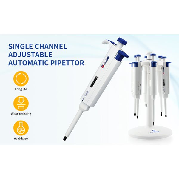 20-200μL Manual Adjustable Pipette Laboratory Micropipette Single Channel Pipettor