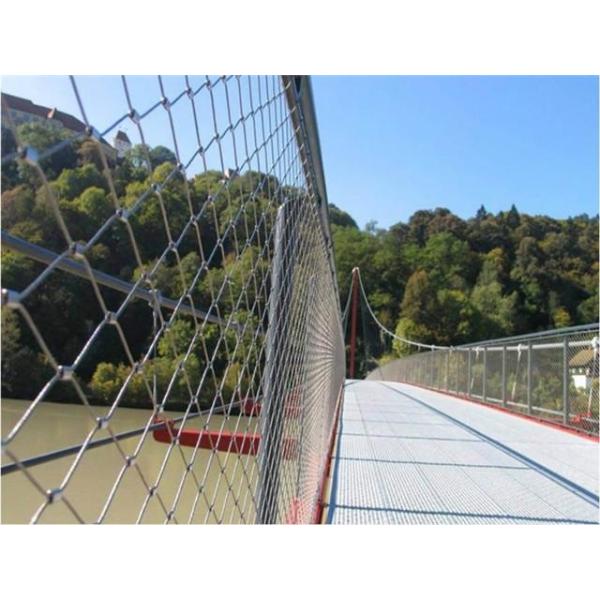 50mm*50mm 316 Knotted Wire Mesh 2mm Stainless Steel Wire Rope Mesh Netting