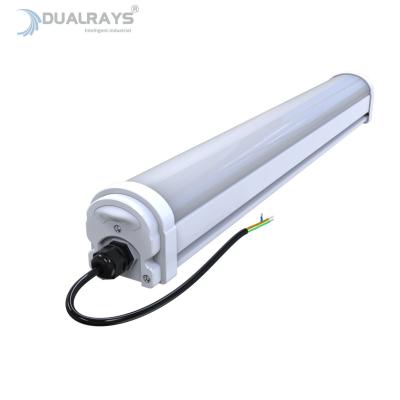 Lâmpada 5ft IK09 IP66 da prova do diodo emissor de luz da série 50W de Dualrays D2 tri 5 anos de garantia para a aplicação pública exterior