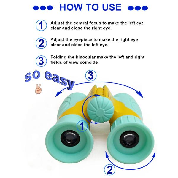 Kids Binoculars New Fashion Shockproof 6x21 8x21 Telescope 10x22