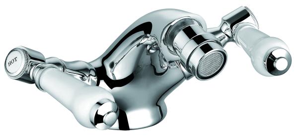 Chrome Finish Bristan Bidet Taps Monobloc With Double Handle T8153