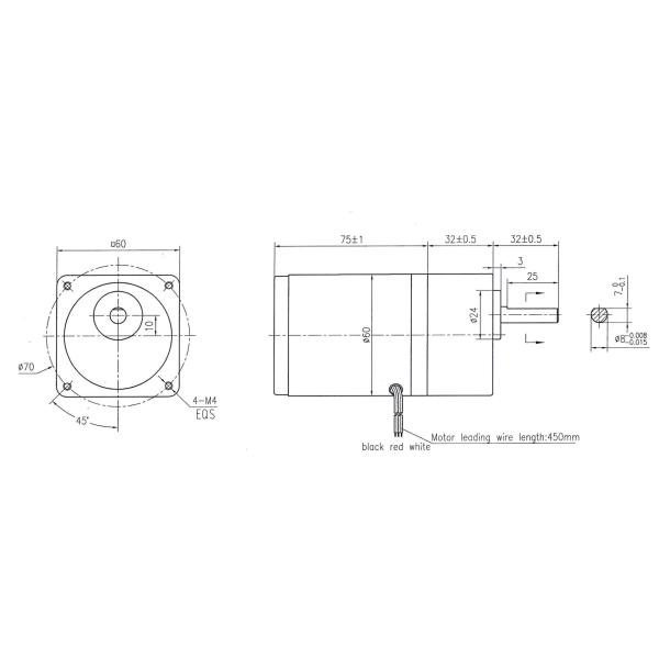 MOTEUR MICRO YN60-6C 60JB3-200G8L de CONTRÔLE DE VITESSE de 60mm 6W 2RK6RGN-C 2GN3-200K À C.A. de la BOÎTE DE VITESSE de MOTEUR ÉLECTRIQUE de VITESSE