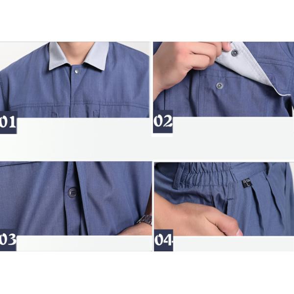 Summer Custom Work Uniforms , Professional Industrial Work Uniforms For Adults
