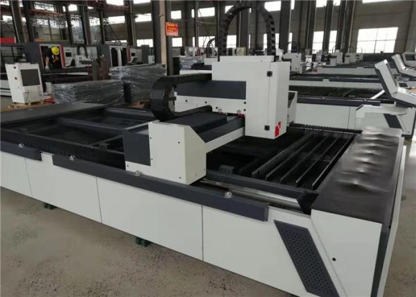 Carbon Steel Metal Laser Cutting Machine , CNC Fiber Laser Cutter 2000 Watt