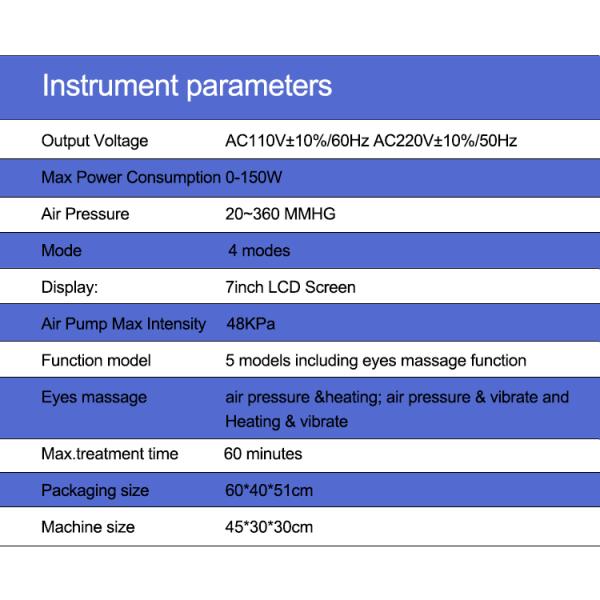 LF-1032a infrared pressotherapy machinery/body pressure therapy/pressotherapy device