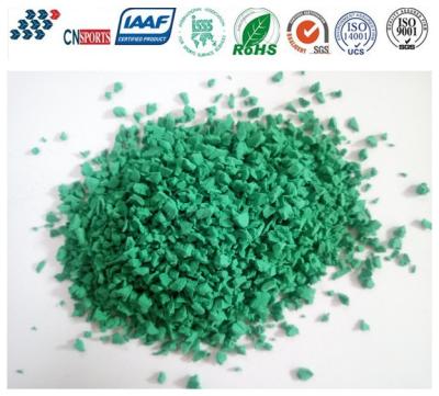 IAAF Green EPDM Rubber Crumb For Athletic Running Track