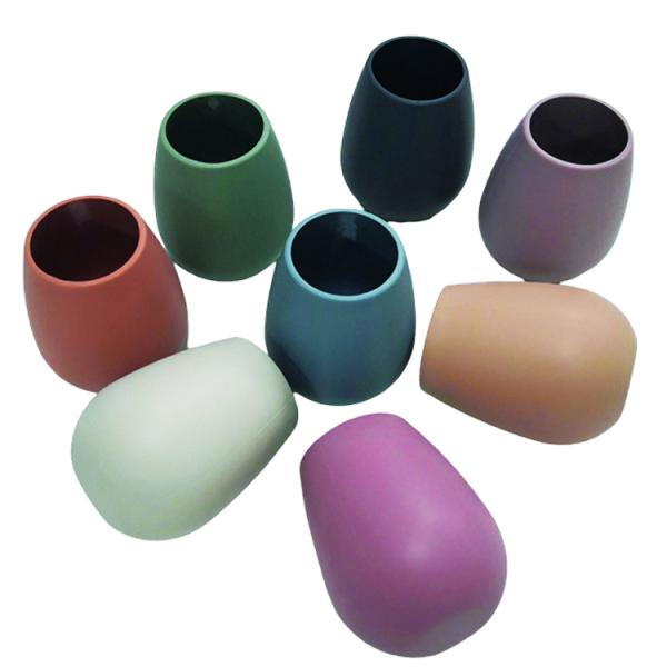 12 Different Colors Silicone Wine Cup 265ml With Scale Inside