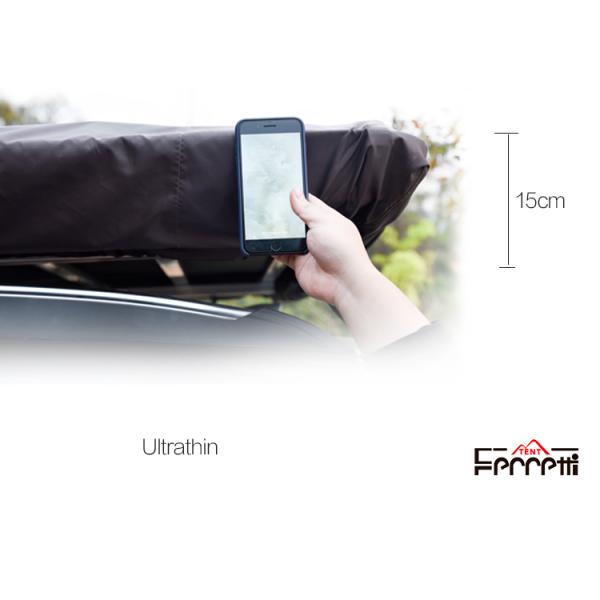 Ultra-thin and Ultra-light One Bedroom Roof Top Tent T1000 for Field Game Enthusiasts