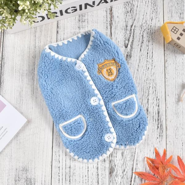 Novo Colete Preppy Colete Cute Roupas e Acessórios de Animais de Criança Roupas de Gato Teddy Inverno