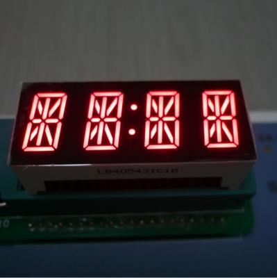 4 vermelho brilhante alfanumérico da exposição de diodo emissor de luz do segmento do dígito 7 para o painel de instrumento