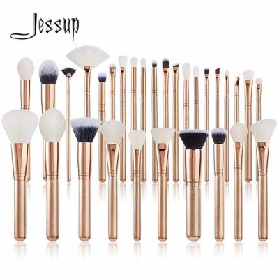 Jessup T400 Pro Makeup Brushes Set 30pcs Rose Gold Color