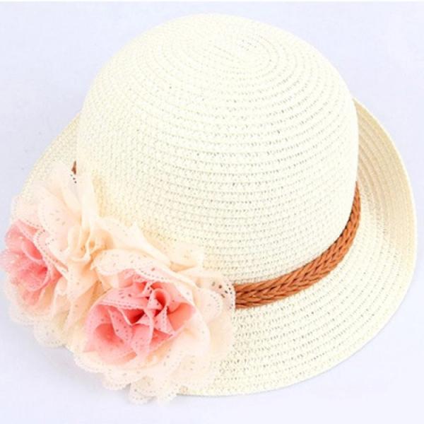Sunshade Ladies Travel Beach Hat , Wide Brim Women's Straw Gardening Hats