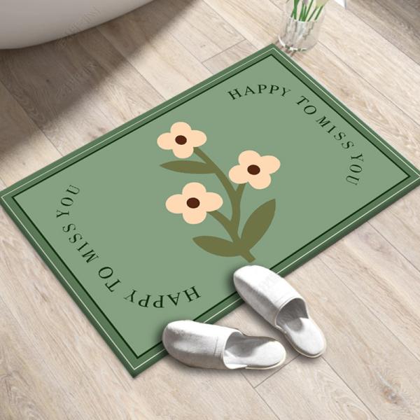 Бегун половика ванны циновки ванны 50*80cm выскальзывания кристаллического бархата небольшой не