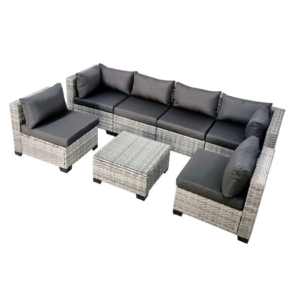 Factory 2026 Hot Sale  New Modern All-Weather PE Rattan Wicker Sectional Patio Sofa Set, Outdoor Garden Furniture