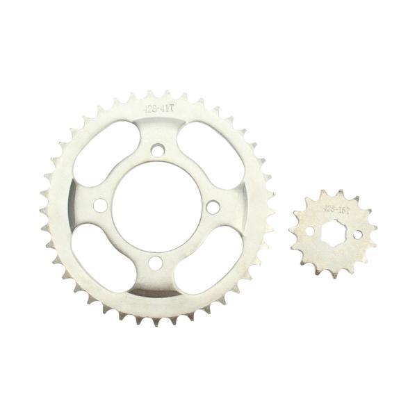 Motorcycle Chain Sprocket Kit For Honda CG125 Suzuki GN125 WY125 ZJ125 CD70