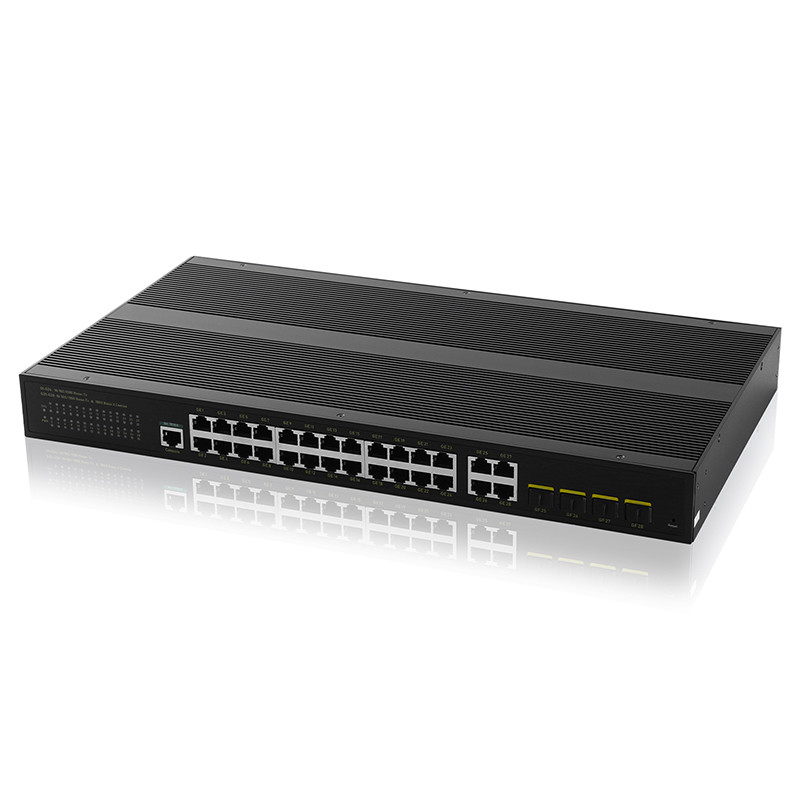 24 переключателя POE гигабита промышленных управляемых с портом слота 4 SFP