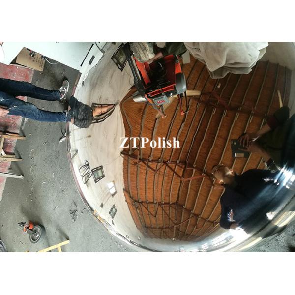 automatic stainless steel cylinder dish head polishing buffing machine