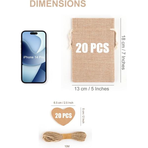 Linen Material Drawstring Gift Bags Jewelry Bags Shockproof