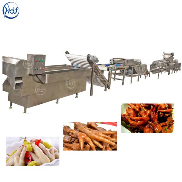 Large Capacity Chicken Feet Processing Line , Chicken Bone Cutter High