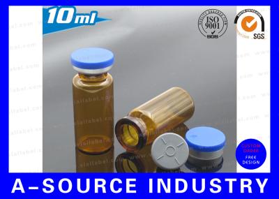 os tubos de ensaio 10ml médicos lançam fora dos tampões, branco tampões de alumínio/plásticos de 20mm