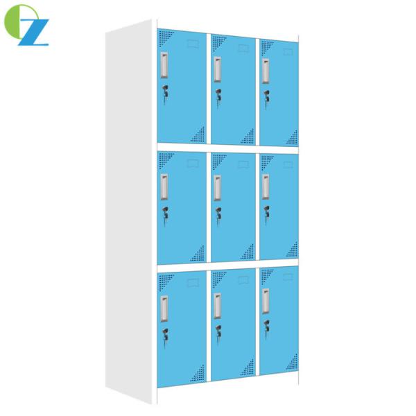 Abajo golpeada altura colorida del gabinete 1850m m del armario del metal de la cerradura de la leva