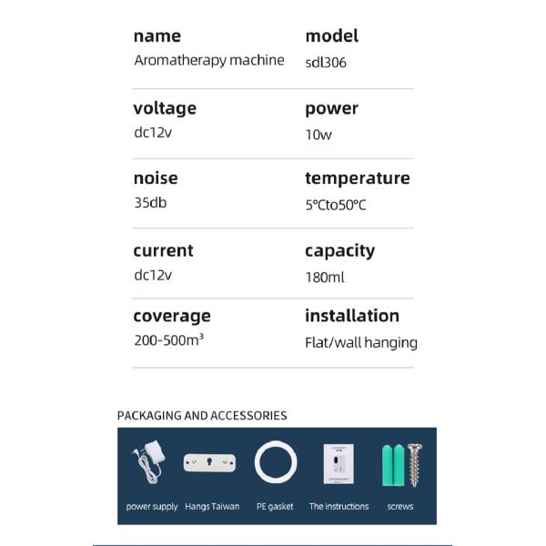 2023 New Arrival Aroma Diffuser Large Coverage 160ml Portable Essential Oil Diffuser Quiet Negative ion purify scent diffuser