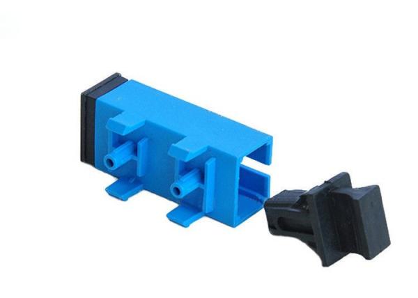 Low Insertion Loss SC UPC UPC  APC Single Mode with Plastic Foot Fiber Optic Adapter /Coupler