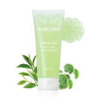Nettoyeur de visage à la gelée, lavage du visage au thé vert, gel nettoyant à l' hydropeptide
