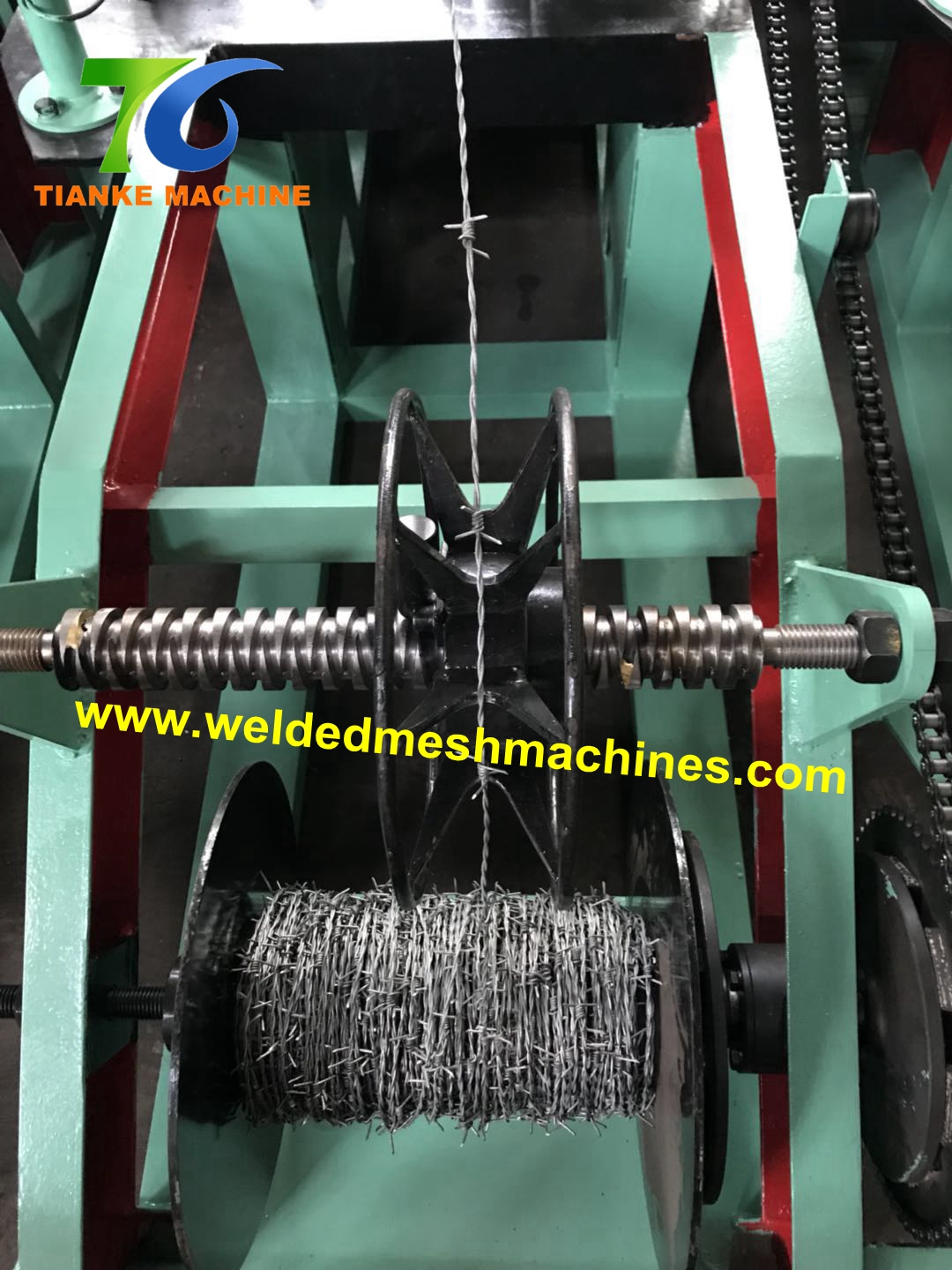Машина 70kg/H загородки колючей проволоки стены 2.2mm тюрьмы Tianke