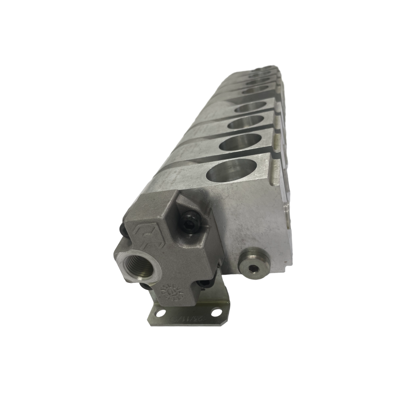 8-Port Hydraulic Flow Divider Ball Valve Manifold Block for Pressure in Adapter