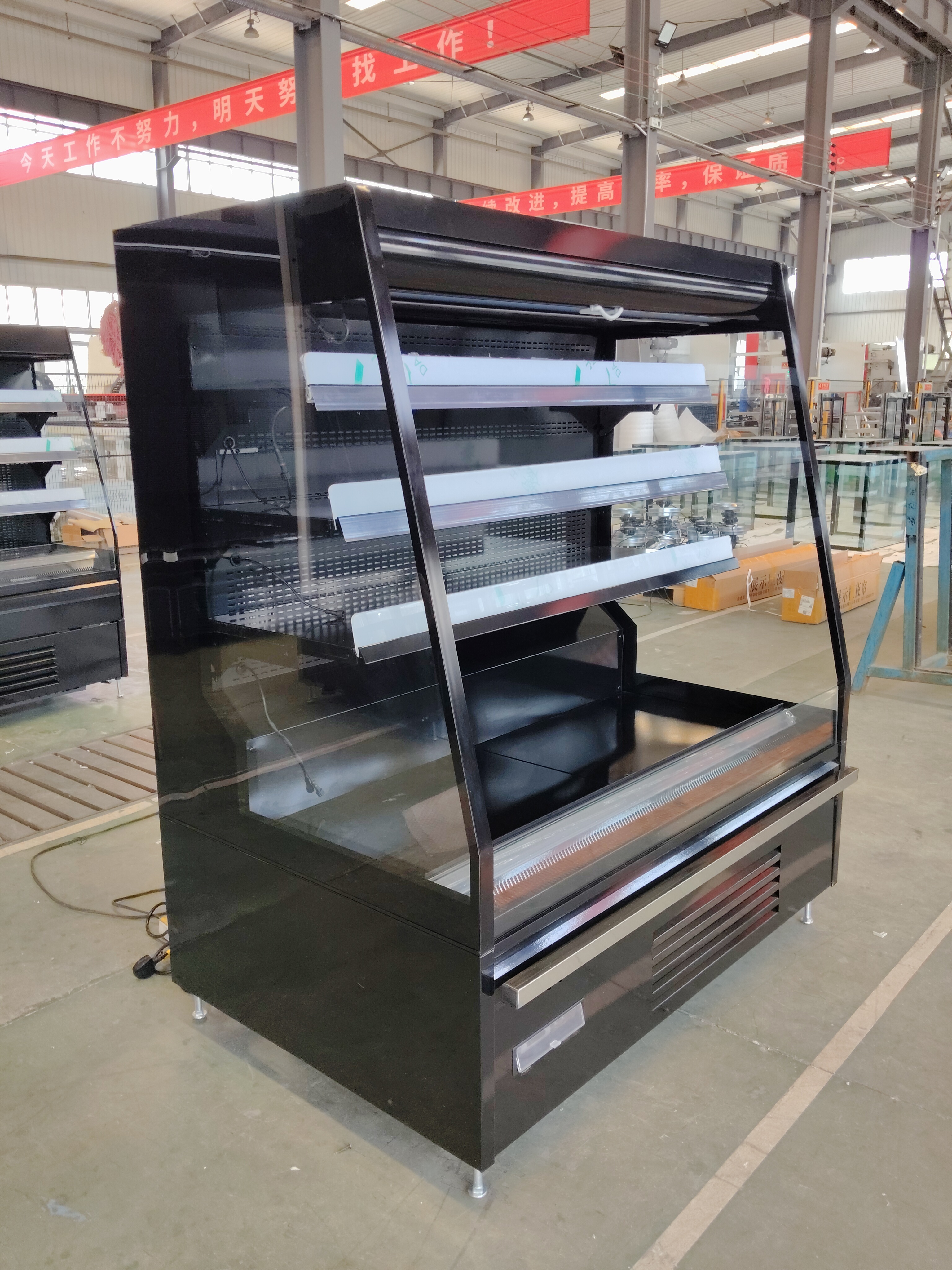 SEMI GD 1310mm Glass Door Self-Contained Display Refrigerator – 840mm Depth, 3 Shelves, LED, Low-E Glass