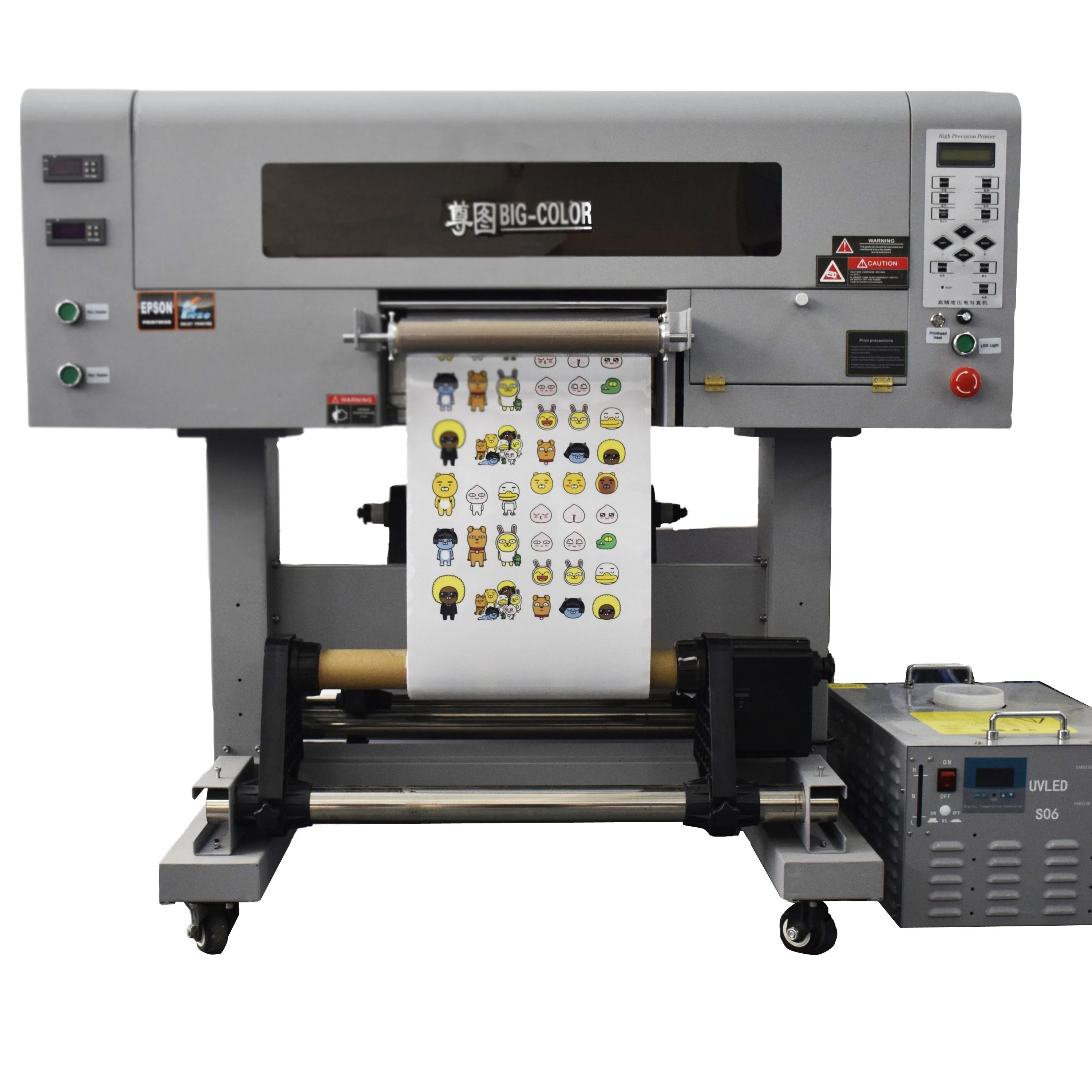60cm UV DTF AB Film Sticker Printer with Four TX800/i1600 Heads and Holographic Print
