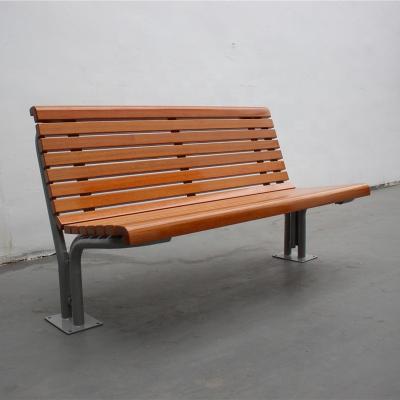 Superfície de flange montada em banco de madeira exterior com encosto OEM ODM