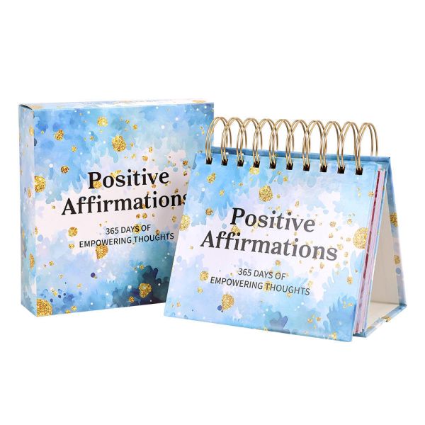 Motivational & Inspirational Perpetual Daily Calendar Undated 365 Days Desk Calendar/Inspirational Standing Flip Calendar