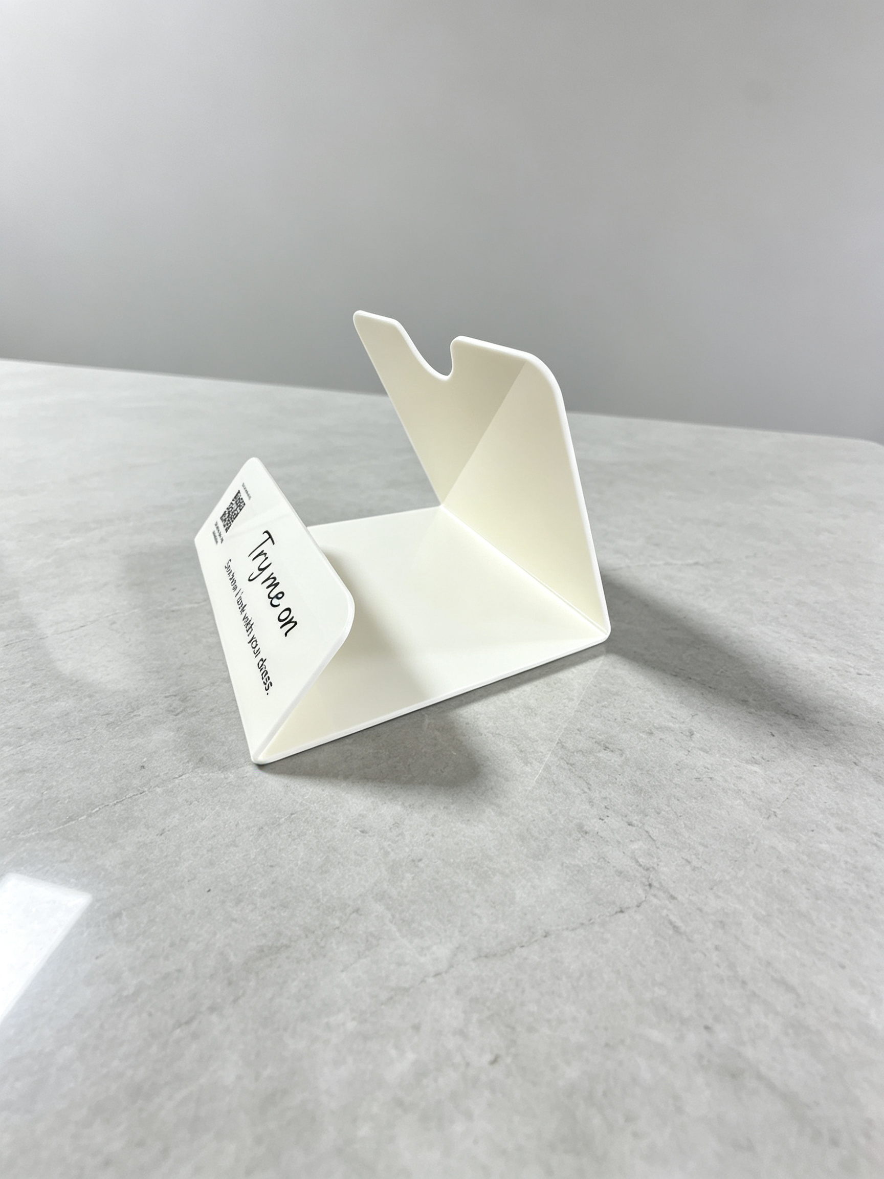 White Acrylic Bouquet Display Stand, Portable Flower Holder for Wedding Ceremony, Party Events, Florist Shop Counter & Retail Display, Customizable