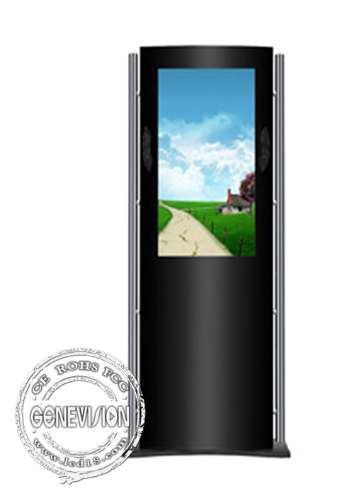 Venta al por menor comercial derecha libre interior de la señalización de Wifi Digital con la pantalla táctil, caja negra