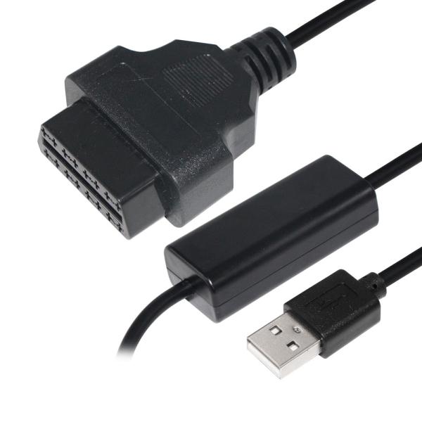 OBD2 12V to 5V 充電ケーブル（DVRドライブレコーダー用スイッチ付き）