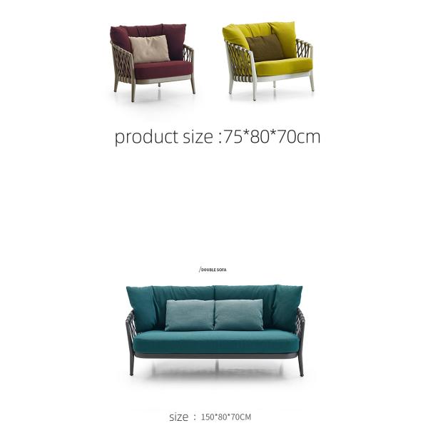 Outdoor Furniture Custom Rattan Garden Sets for Balcony Sofa Coffee Shop and Restaurant