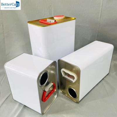 Round 4 Liter Plain Lever Lids 1 Gallon Paint Bucket Tin Packaging
