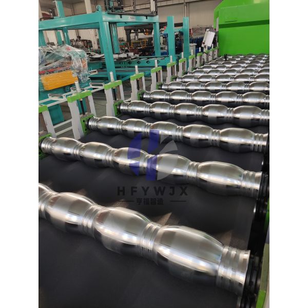 High Precision 1110 Glazed Roof Tile Manufacturing Machine With Burr Free Cutting Electric Shearing