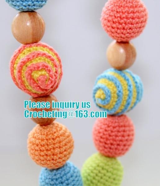 Amigurumi funny toy Nursing necklace Breastfeeding necklace teething toy