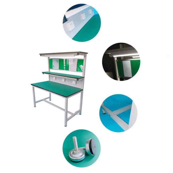 Customizable Size ESD Workbench with Steel and Aluminum Construction and 60KG Weight for Factory and Laboratory Use