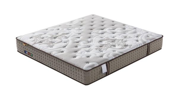 Individually Wrapped Pocket Spring Mattress With Latex Bio Based Blue Support Pad