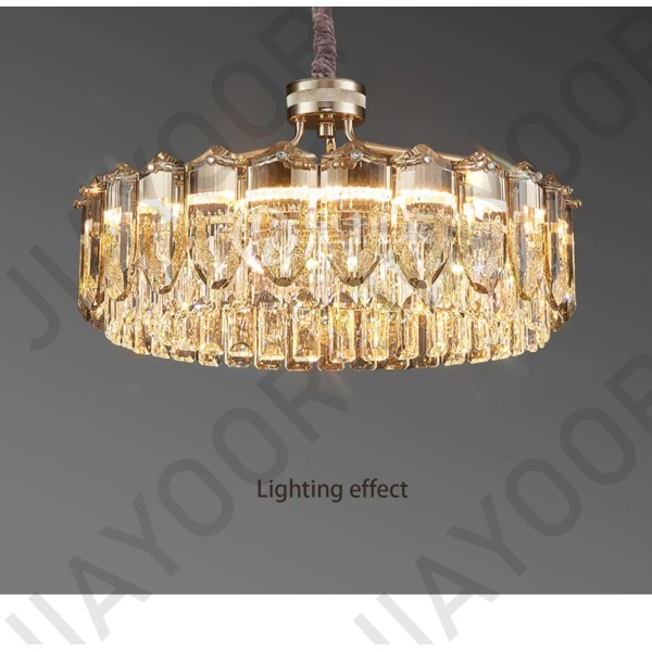 Led Light Bedroom Lamps Ceiling Modern Luxury Crystal Lamp Villa Living Room Pendant Light (WH-CY-270)