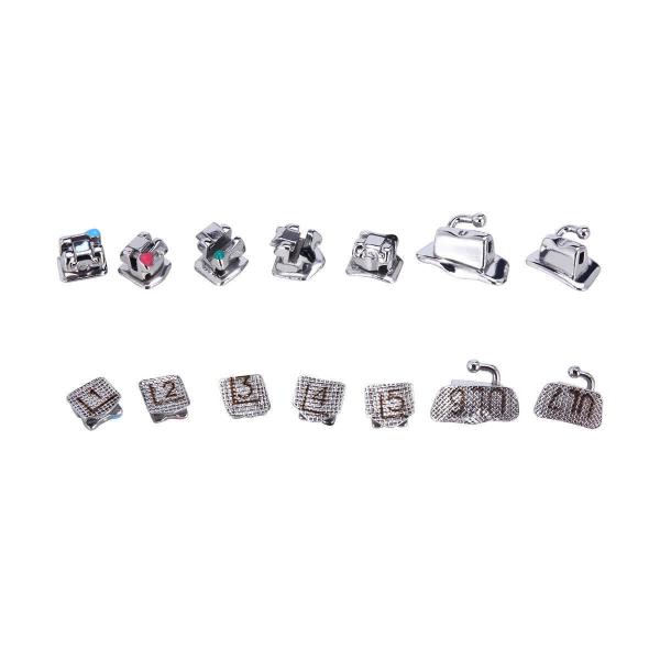 Dental Metal Self Ligating Braces , Orthodontic Damon Q Braces Mini Roth 022 Model