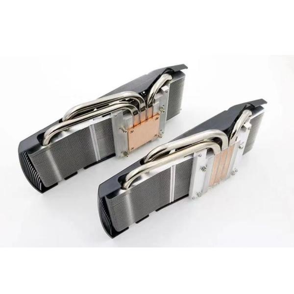 200W подгоняют медную плакировку никеля теплоотвода трубы/теплоотвода ребра меди высокой плотности алюминиевую