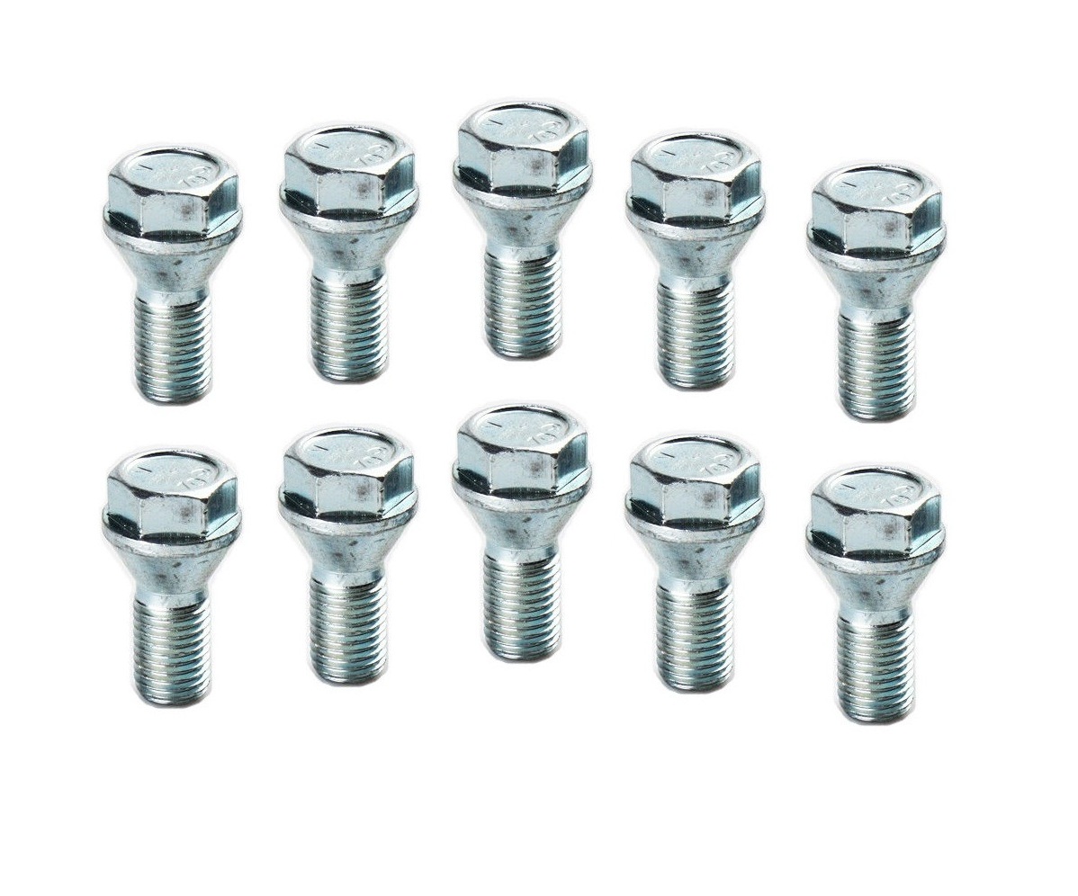 Durable Short Head Bolts Zink Plated , VW / AUDI Wheel Spacer Adapter Accessories