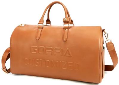 Logotipo personalizado de couro de viagem unisex dos sacos de Duffle do vegetariano da bagagem da grande capacidade